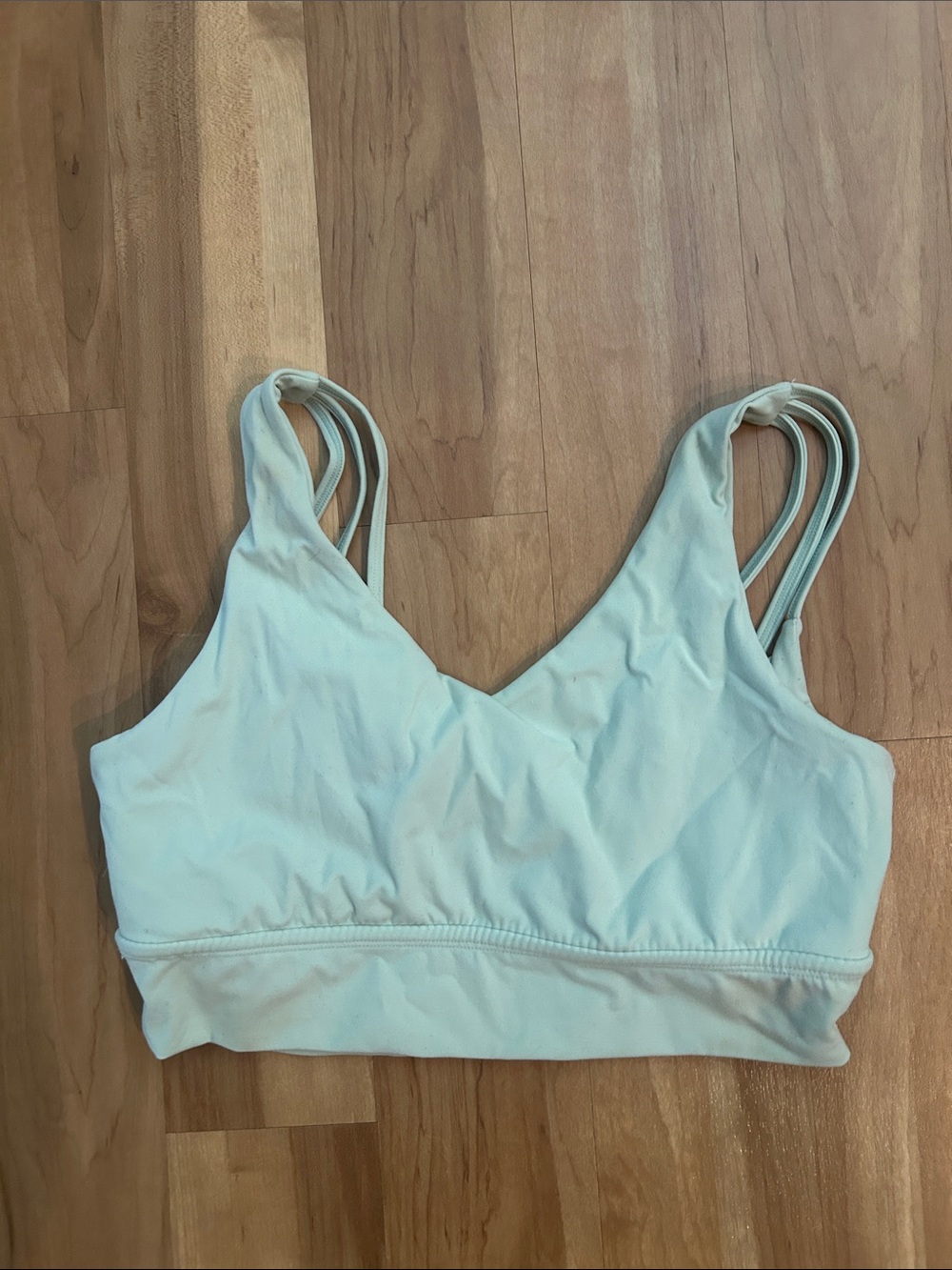 BuffBunny Light Blue Double-Strap Sports Bralette